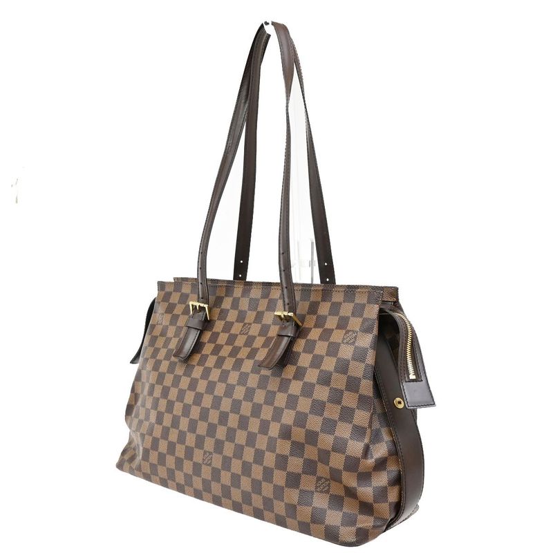 Louis Vuitton Chelsea Shoulder Tote Bag Damier Ebène N51119 74ka718