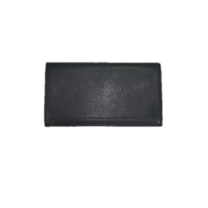 Hermes MC2 Fleming Long Wallet Calf Leather Perforated Black — view 2