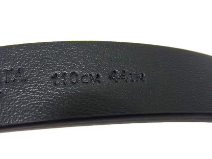 Bottega Veneta Leather Silver Hardware Belt Size 110cm (43.31in) 44IN