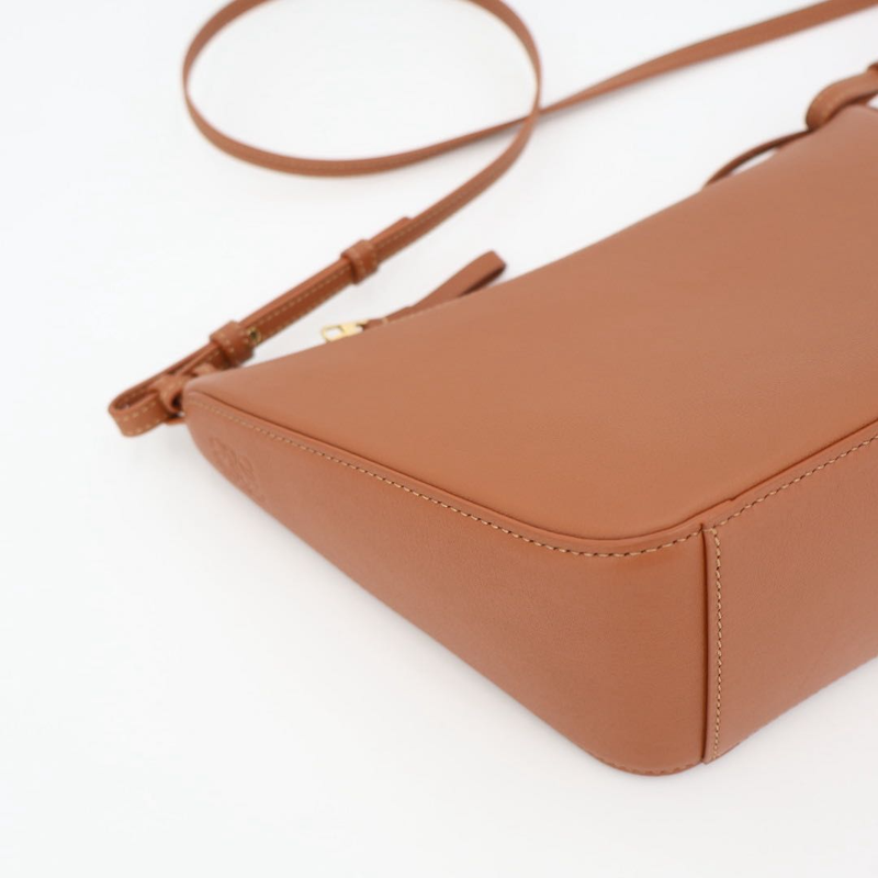 Loewe Hammock Hobo Bag Mini 2 Way Bag Leather Tan Brown