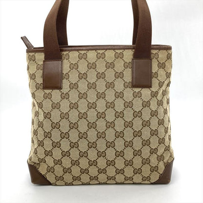 Gucci Tote Bag GG Canvas Leather Beige 019 0402 Women
