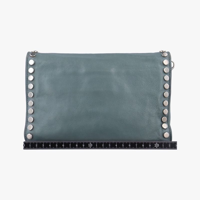 Prada Etiquette Greyish Green Leather 1bd082180/h