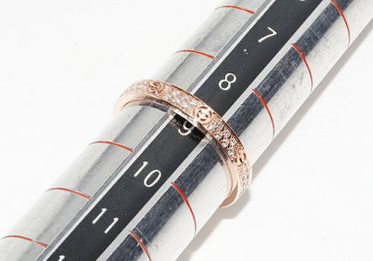 Cartier Ring 18K Pink Gold Diamond 56P Love Ring Small Model Width 26mm (010in)