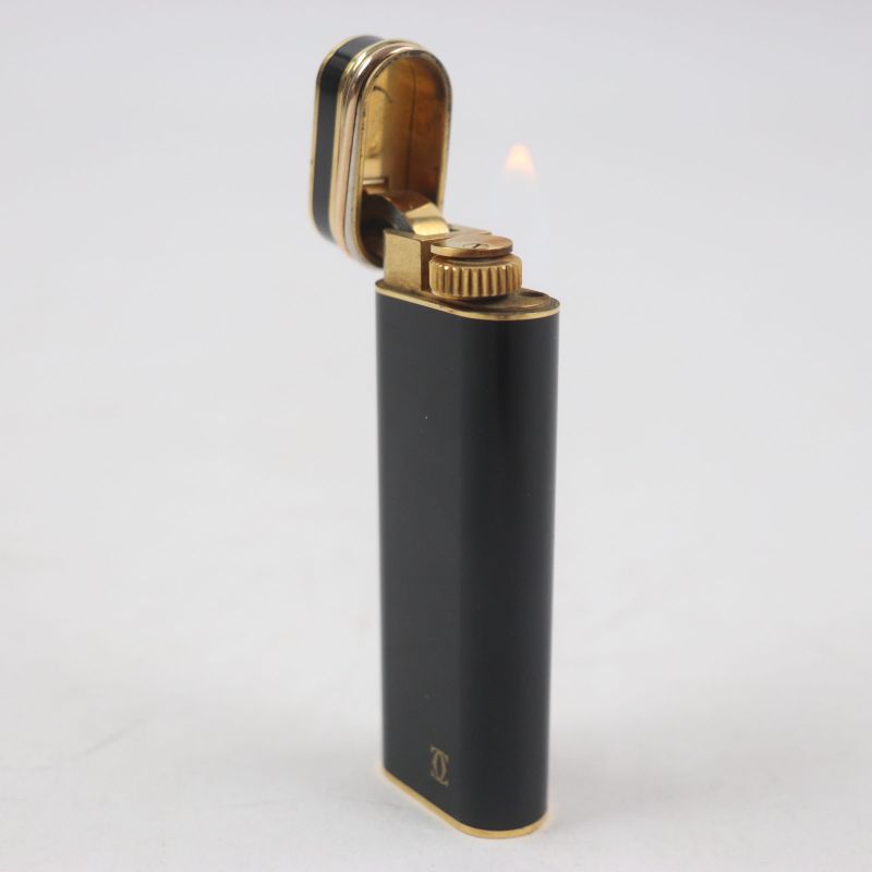 Cartier Trinity New Shape Oval Lacquer Logo Roller Type Gas