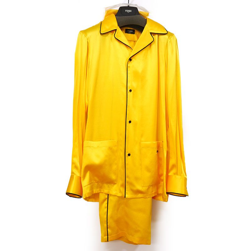 Fendi Pajamas Fe0001 Size 46 Yellow-orange Color