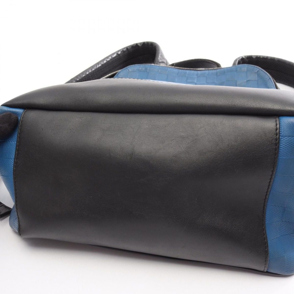 Louis Vuitton Backpack Noir Black Blue Leather Avenue — view 12