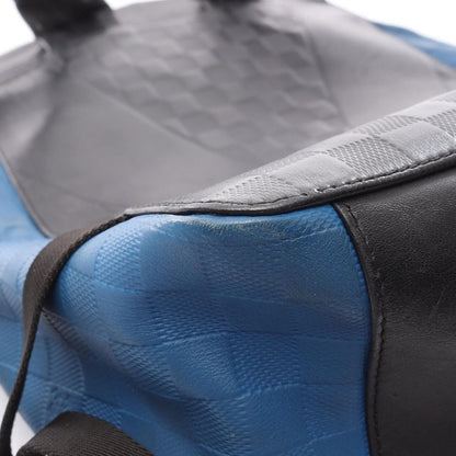 Louis Vuitton Backpack Noir Black Blue Leather Avenue — view 14