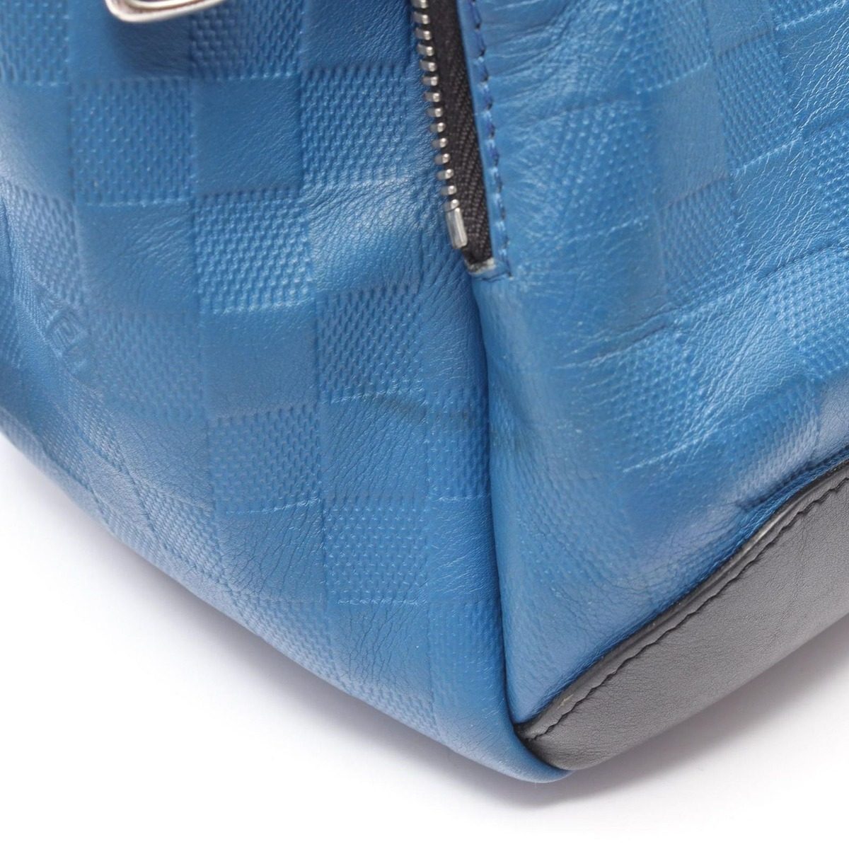 Louis Vuitton Backpack Noir Black Blue Leather Avenue — view 9
