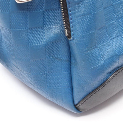 Louis Vuitton Backpack Noir Black Blue Leather Avenue — view 9