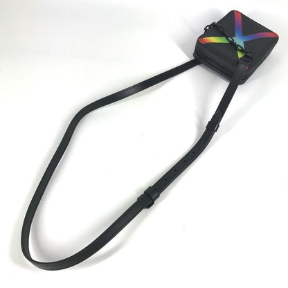 Louis Vuitton Shoulder Bag Danube Messenger M30332 Taiga Leather Black