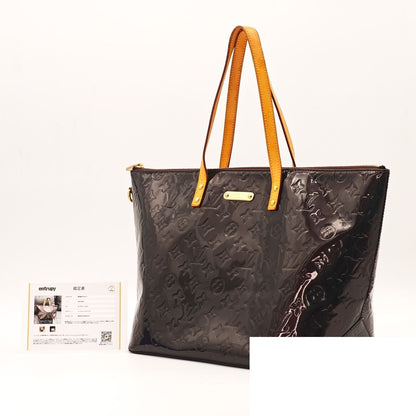Louis Vuitton Vernis Bellevue GM Tote Bag Gloss Amarante