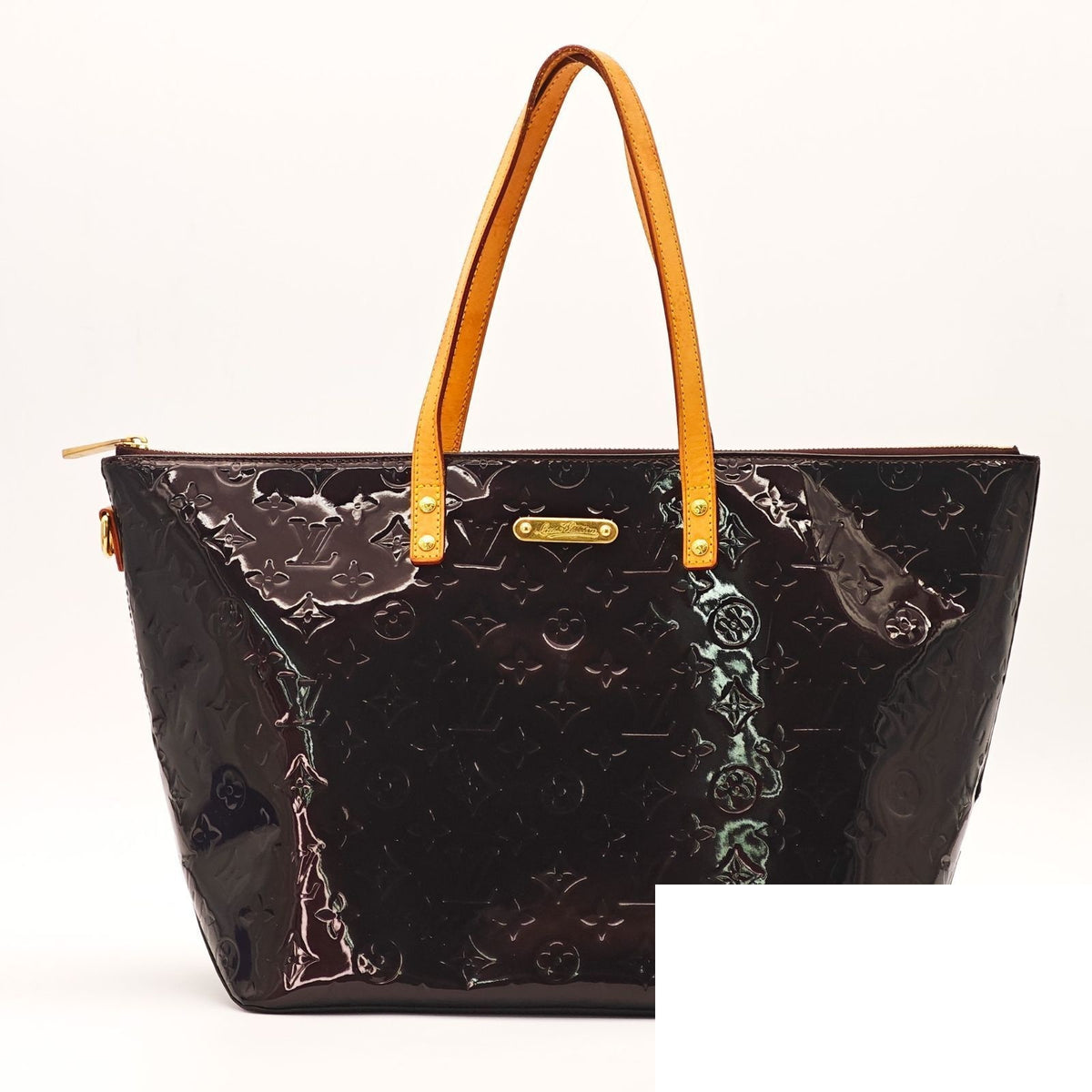 Louis Vuitton Vernis Bellevue GM Tote Bag Gloss Amarante — view 3