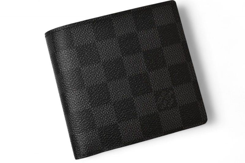 Louis Vuitton Men's Portefeuille Marco N62664 Damier Graphite Foldable Wallet