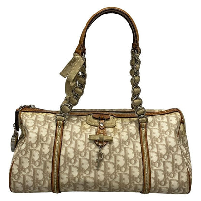 Dior/christian Dior Handbag Romantictrotter Lcs44706 Ivory X Beige X Brown