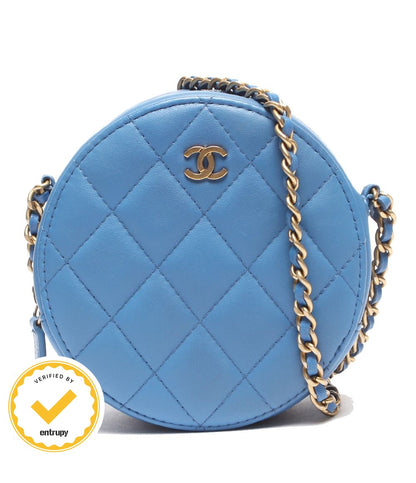 Chanel Chain Shoulder Bag Crossbody Gold Quilted Single