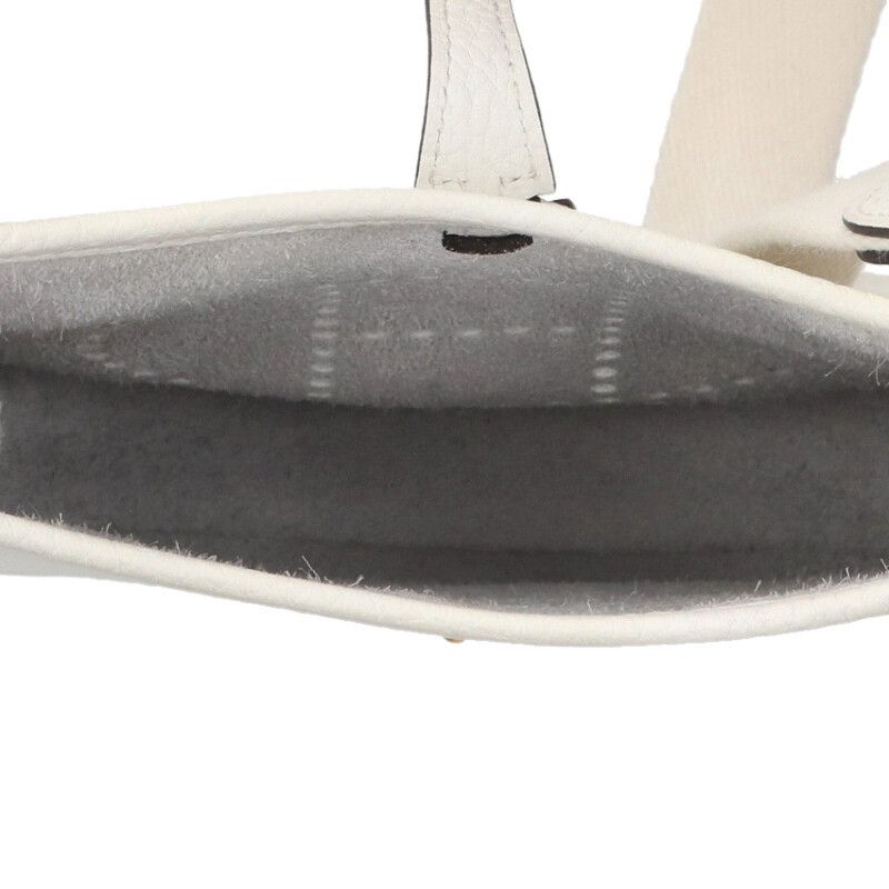 Hermes Evelyn TPM W Engraved Svhardware Taurillon Clemence New White Shoulder