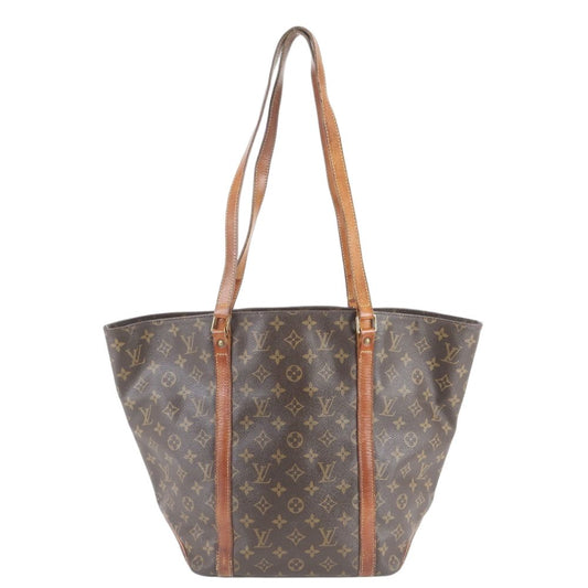 Louis Vuitton Monogram Sac Shopping Leather Tote Shoulder Hand Ene