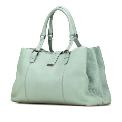 Bottega Veneta Intrecciato Roma Green Leather Women's Bottega Veneta
