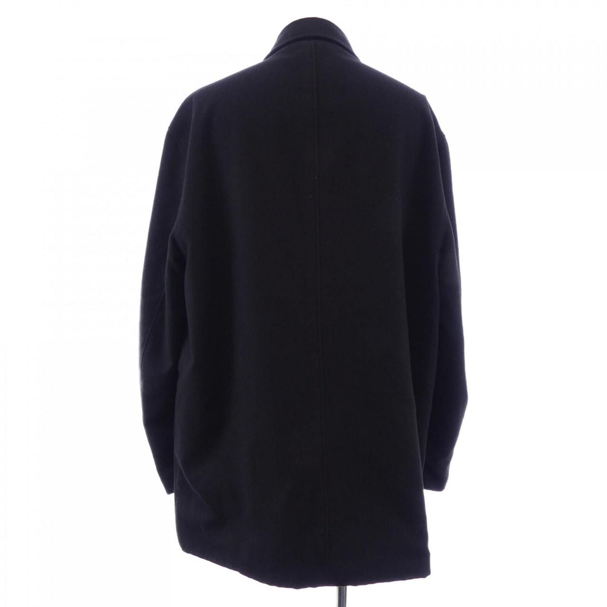 Hermes Coat Cashmere Black Reversible — view 2