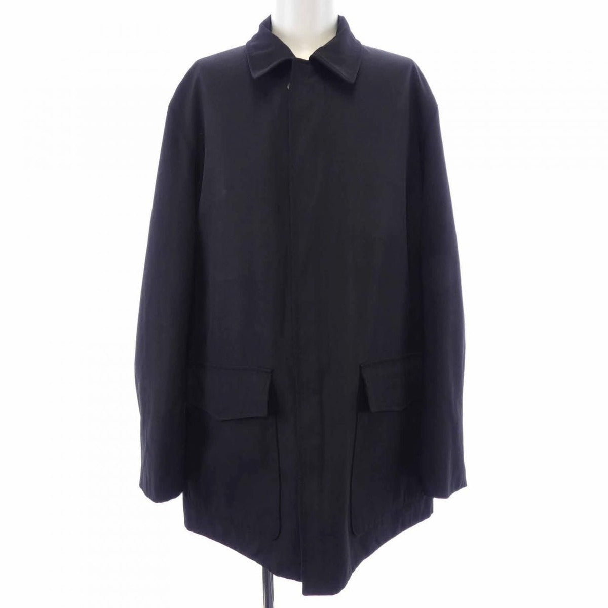 Hermes Coat Cashmere Black Reversible — view 6