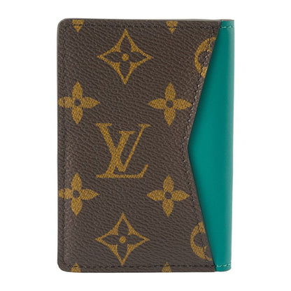 Louis Vuitton Card Case Organizer De Poche Brown/borneo Green