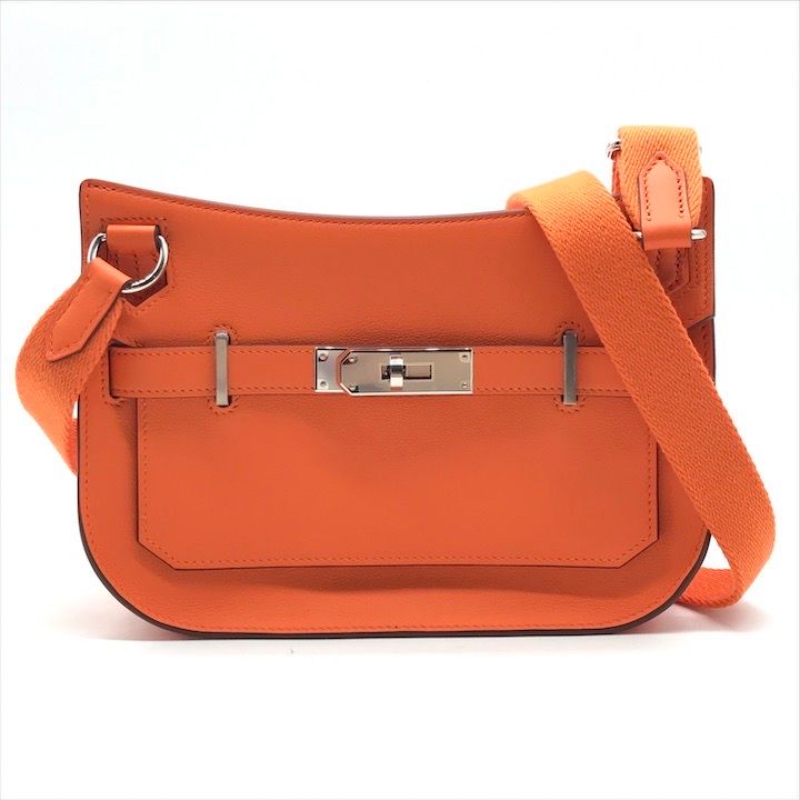 Hermes Items Gipsiere Mini Evercolor Orange Phardware Shoulder Bag