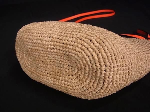 Loewe Anagram Raffia X Leather 2WAY Handbag Shoulder Bag Crossbody