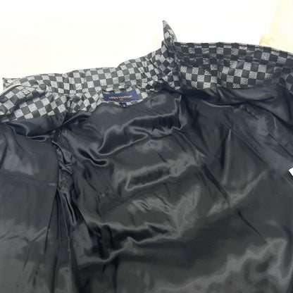 Louis Vuitton Down Coat Damier 1a5ibt Polyester Silver
