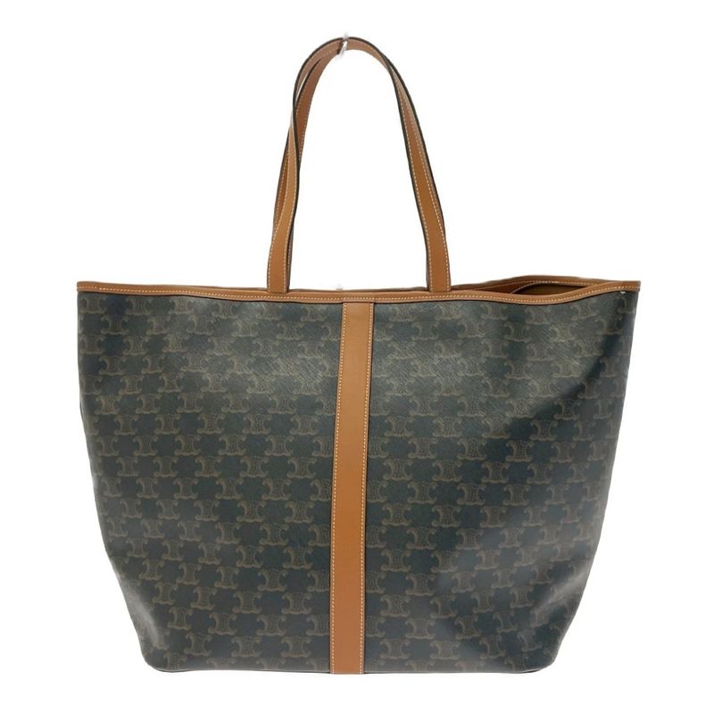 Celine Triomphe Canvas Medium Cabas Shoulder Bag Brown 408582 Shoulder Bag