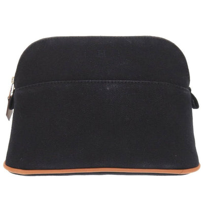 Hermes Bolide Pouch 20 PM Canvas Black Bag 0506
