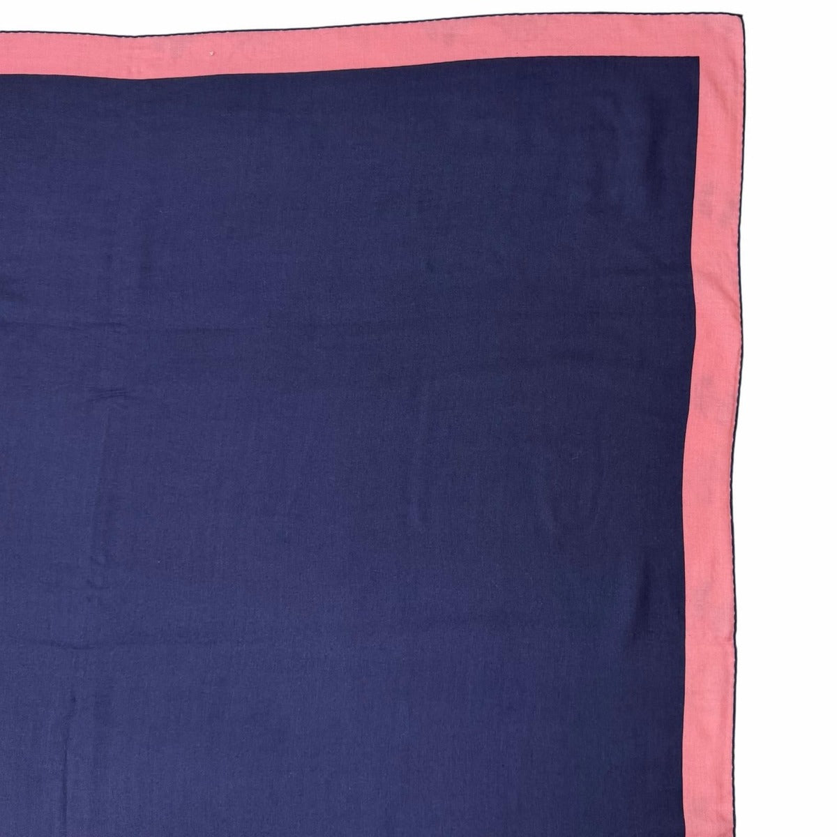 Hermes Carre 140 Geant Encadre Cashmere Silk Scarf Shawl Dark Navy Multi — view 3