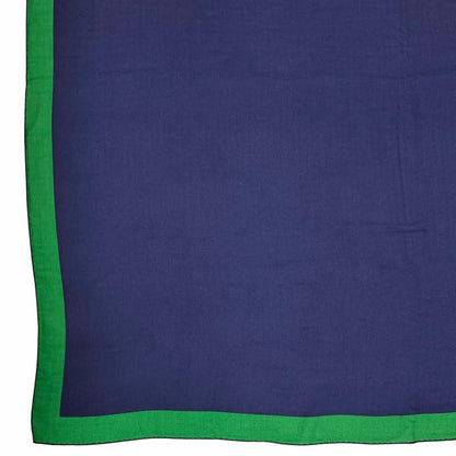 Hermes Carre 140 Geant Encadre Cashmere Silk Scarf Shawl Dark Navy Multi — view 4