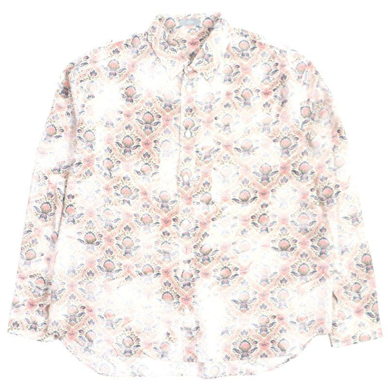 Dior Homme 21 SS 183 C511 A5135 Amoako Boafo 100% Silk Allover Pattern Logo