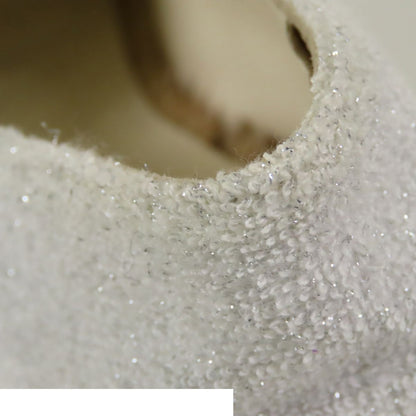 Chanel Espadrilles Silver Black Pile Jute CC Logo Slip-on — view 7