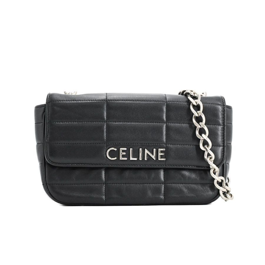 Celine Shoulder Bag Matelasse Monochrome