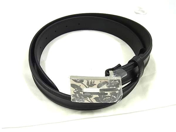 Gucci 709979 Memorable Buckle Leather Flower Pattern Buckle Belt Size 90 36