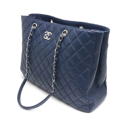 Chanel Matelasse Chain Tote Bag A91046 In Navy Blue