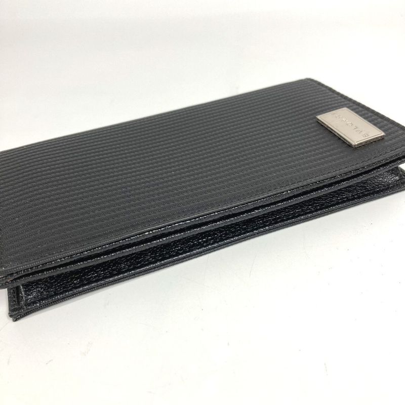 Bvlgari Bulgari Long Wallet Logo Mirelige Pvc/leather Black