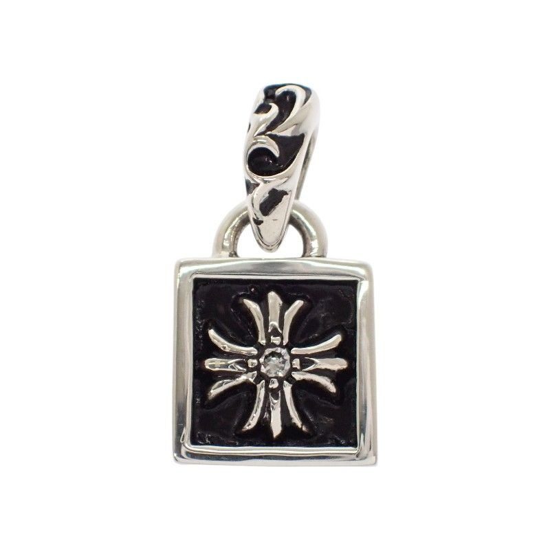 Chrome Hearts Frmd CH Pls Dmnd Pendant Top Diamond