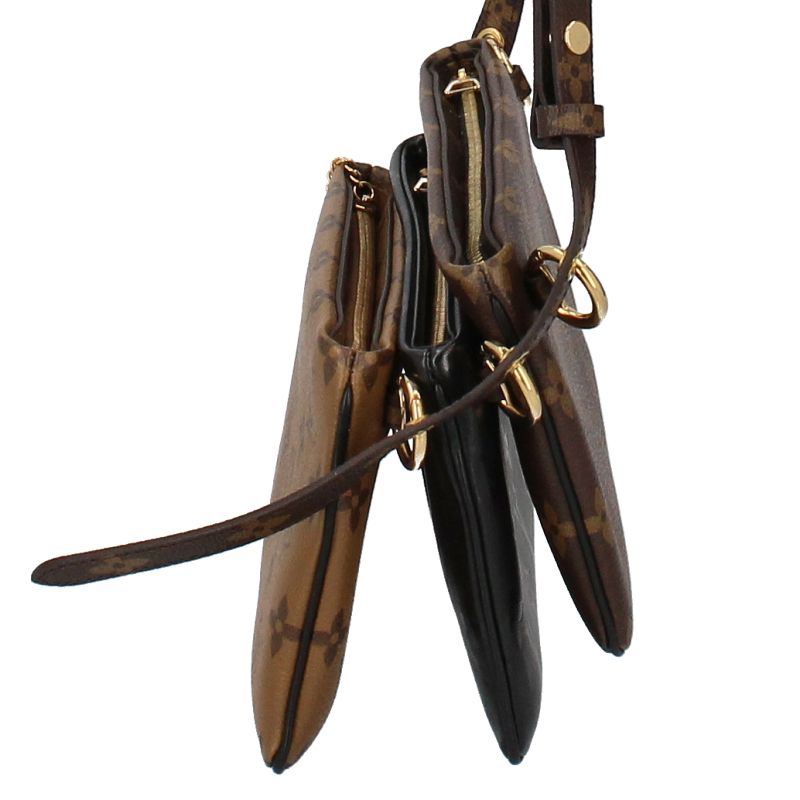 Louis Vuitton Pochette Lv3 M45412 Monogram Women's Shoulder Bag Brown Excellent