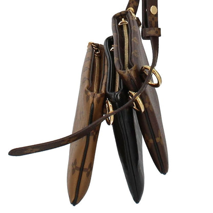 Louis Vuitton Pochette Lv3 M45412 Monogram Women's Shoulder Bag Brown Excellent