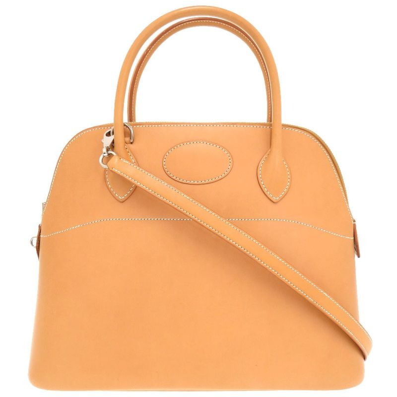 Hermes Bolide 31 Vaux Chamonix Natural Silver Hardware Handbag