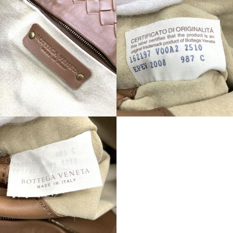 Bottega Veneta Intrecciato Capri Tote Leather Brown Gold Hardware Roma Unisex