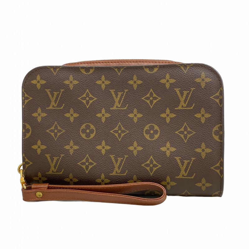 Louis Vuitton Clutch Bag Monogram Orsay M51790 Brown Men's