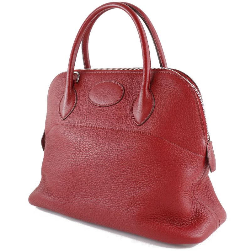 Hermes Bolide 31 Taurillon Clemence Rouge Ash Red □L Ladies Handbag