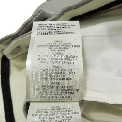 Unused 21aw Fendi Bermuda Pants Slacks Shorts FF Logo Hardware Half Pants 2