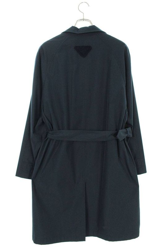 Prada FROM THE Runway Sgc214 12NS F0008 S 231 Cotton Blend Overcoat With Belt