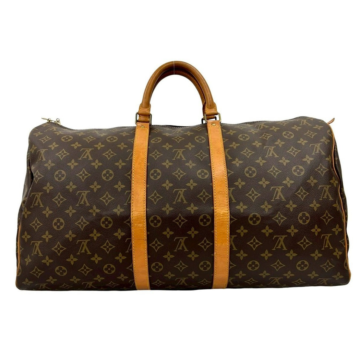 Louis Vuitton Vintage Keepall 55 Monogram Leather Boston Bag Travel Purse — view 3