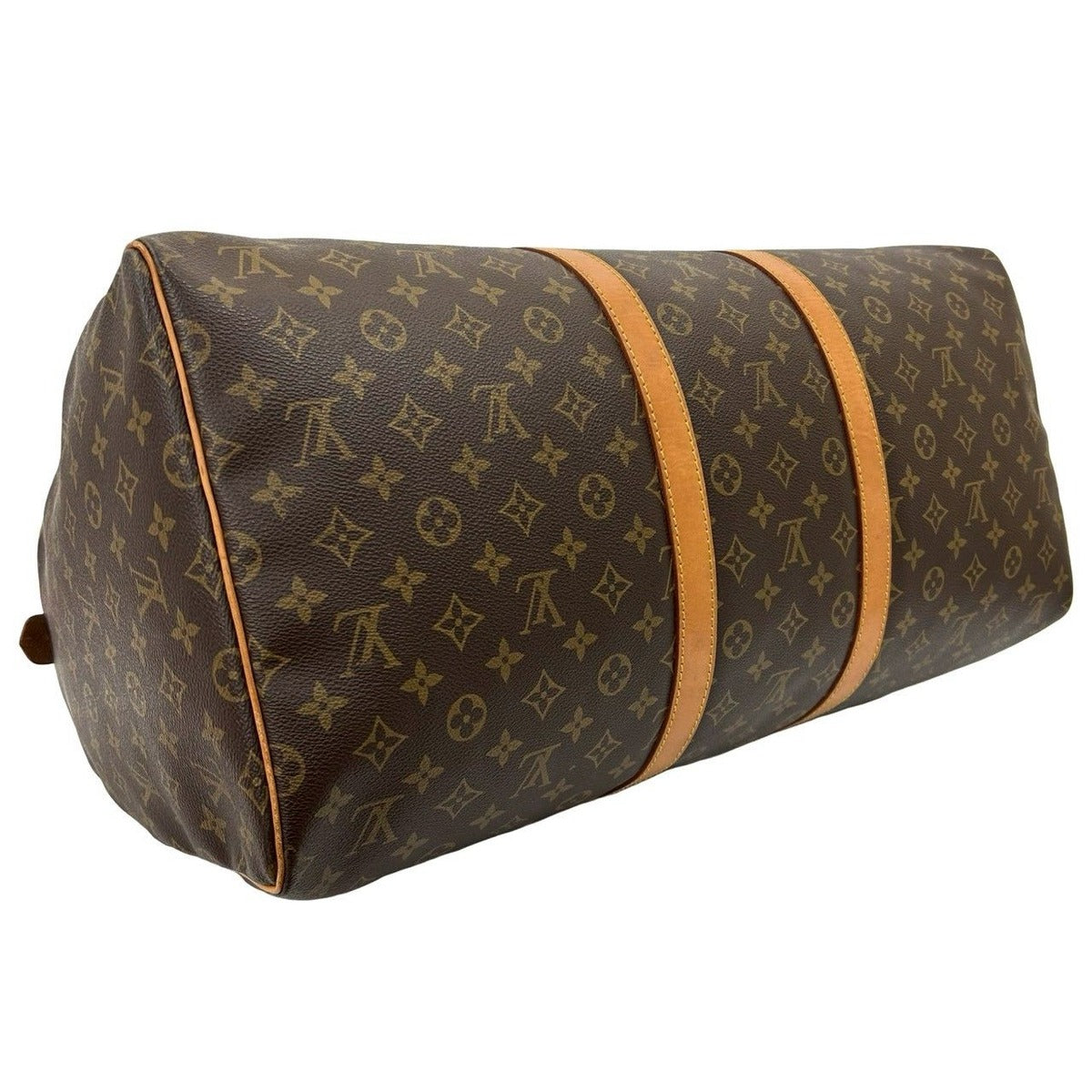 Louis Vuitton Vintage Keepall 55 Monogram Leather Boston Bag Travel Purse — view 7
