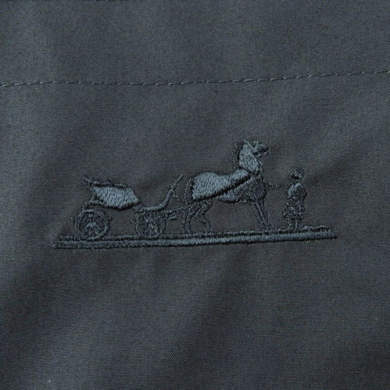 Hermes 23SS 100% Cotton 100% Cotton Embroidered Caleche Serie Buttons Sleeveless